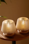 ORİON | Dekoratif Led Tealight Mumluk | Masaüstü Aydınlatma | 2'li Set