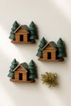 Orman Kulubesi Diorama Buzdolabı Magneti