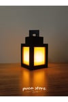 Piksel Temalı Masa Lambası - Led Mum Hediyeli Gece Lambası Lantern 3d Baskı