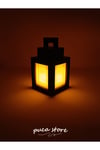 Piksel Temalı Masa Lambası - Led Mum Hediyeli Gece Lambası Lantern 3d Baskı