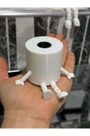 Razmo 4'lü Eğlenceli Banyo Dekoratif Figür Seti /tuvalet Kağıdı, Kaka Emojisi, Çöp Kovası, Klozet