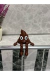 Razmo 4'lü Eğlenceli Banyo Dekoratif Figür Seti /tuvalet Kağıdı, Kaka Emojisi, Çöp Kovası, Klozet