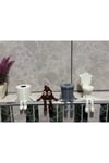 Razmo 4'lü Eğlenceli Banyo Dekoratif Figür Seti /tuvalet Kağıdı, Kaka Emojisi, Çöp Kovası, Klozet