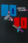 Squid Game 3 - 7 Parça Oyun Takımı (Bıçak + 3 Adet Anahtar + Kilit+ 2 Adet Kutu) - Plastik