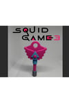 Squid Game 3 Yuvarlak Anahtar- 1 Adet Squid Game Anahtar- Squid Game Saklambaç Oyunu Anahtarı
