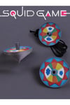 Squid Game Tüm Oyunlar- 5 oyun set- Gonggi 5 taş - Ddakji zarf oyunu - Topaç - Taş devirme - Jegi