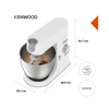 Kenwood Chef XL Mutfak Şefi Beyaz 1200 Watt 6,7 Lt KVL4100W