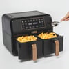 Kenwood Dual BK Copper Çift Pişirme Hazneli Sıcak Hava Fritözü HFP70.000BK
