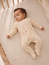Kız Bebek Çok Renkli Örme Çiçekli Patikli 3'lü Tulum Seti