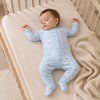 Unisex Bebek Çok Renkli Örme Ayıcıklı Patikli 3'lü Tulum Seti 3-9 Ay %100 Pamuk