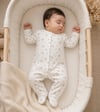 Unisex Bebek Çok Renkli Örme Ayıcıklı Patikli 3'lü Tulum Seti 3-9 Ay %100 Pamuk