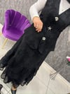 ORHAN ÜÇLÜ ETEKLİ TAKIM SİYAH