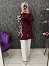 TENSEL KUMAŞ KAPŞONLU TUNİK