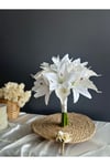 Premium Lilyum-Gala Gelin Buketi-Damat Yaka Çiçeği-2 li Set