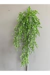Yoğun Dallı Jumbo Boy Yapay Kabak Çiçeği - 80 cm Pastel Yeşil Sarkan Kabak Çiçeği