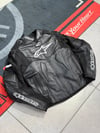 Alpinestars Deri Ceketi Hörgüçsüz Siyah-Beyaz