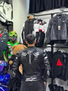 Alpinestars Deri Ceketi Siyah-Beyaz Hörgüçlü