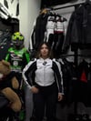 Alpinestars Kadın Deri Ceketi Beyaz Hörgüçsüz