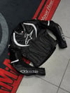Alpinestars Kadın Deri Ceketi Siyah-Beyaz