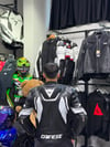Dainese Deri Ceketi Beyaz Kanatlı 