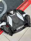 Dainese Deri Ceketi Beyaz Kanatlı 