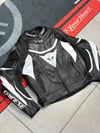 Dainese Deri Ceketi Beyaz Kanatlı 