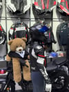 Dainese Deri Ceketi Kadın Hörgüçsüz Beyaz-Kırmızı