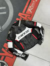 Dainese Deri Ceketi Kadın Hörgüçsüz Beyaz-Kırmızı