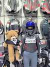 Dainese Deri Ceketi Kadın Hörgüçsüz Beyaz-Kırmızı