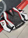 Dainese Deri Ceketi Siyah-Beyaz-Kırmızı