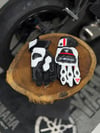 Dainese Deri Eldiveni Beyaz-Siyah-Kırmızı