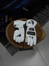 Dainese Deri Eldiveni Full Beyaz