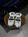Dainese Deri Eldiveni Full Beyaz