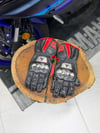 Dainese Deri Eldiveni Siyah-Kırmızı Titanyum