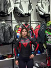 Dainese Kadın Deri Ceketi Kırmızı Kanatlı