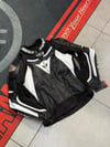 Dainese Performance Deri Ceketi Siyah-Beyaz
