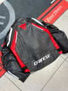 Dainese Pro Hörgüçsüz Deri Ceketi Siyah-Kırmızı