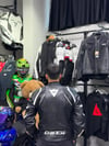 Dainese Pro Hörgüçsüz Deri Ceketi Siyah-Beyaz