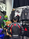 Dainese Pro Hörgüçsüz Deri Ceketi Siyah-Kırmızı