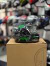 MT Kids Skull Hero Siyah Yeşil Çocuk Motosiklet Kaskı