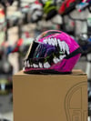 MT Skull Rage Pembe Full Face Motosiklet Kaskı