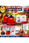 2 Adet 8 Kg Yemlik + 2 Adet 8 Lt Suluk Seti 10-15 Tavuk İçin 7-10 Gün Kullanım