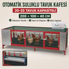 Tavuk Kafesi 20–25 Tavuk Kapasiteli Otomatik Suluklu  – 200 × 100 × 40 cm