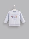 %100 Pamuk 3'lü Erkek Bebek Takımı - Kapüşonlu Çıtçıtlı Hırka, Baskılı Sweatshirt ve Pantolon Seti - Miniccobaby