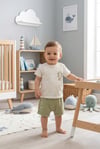 %100 Pamuklu Yelkenli Desenli 360 Baskılı Dokulu Şortlu Erkek Bebek Takım Yazlık Alt Üst Set