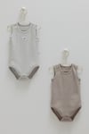 2'li Basic Kaşkorse Erkek Bebek Body Seti