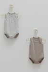 2'li Basic Kaşkorse Erkek Bebek Body Seti