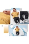3 İplik Şardonlu Erkek Bebek Takımı Kışlık Sıcak Tutan 2’li Set