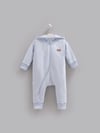 3 İplik Şardonlu Erkek Bebek Tulumu Kışlık İçi Tüylü Kapüşonlu Tulum - Miniccobaby