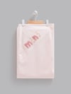 Bebek Battaniyesi Kundak 85x90 cm Kız Bebek Pudra Pembe Çiçek Desenli Mini Nakışlı Pamuklu - Miniccobaby